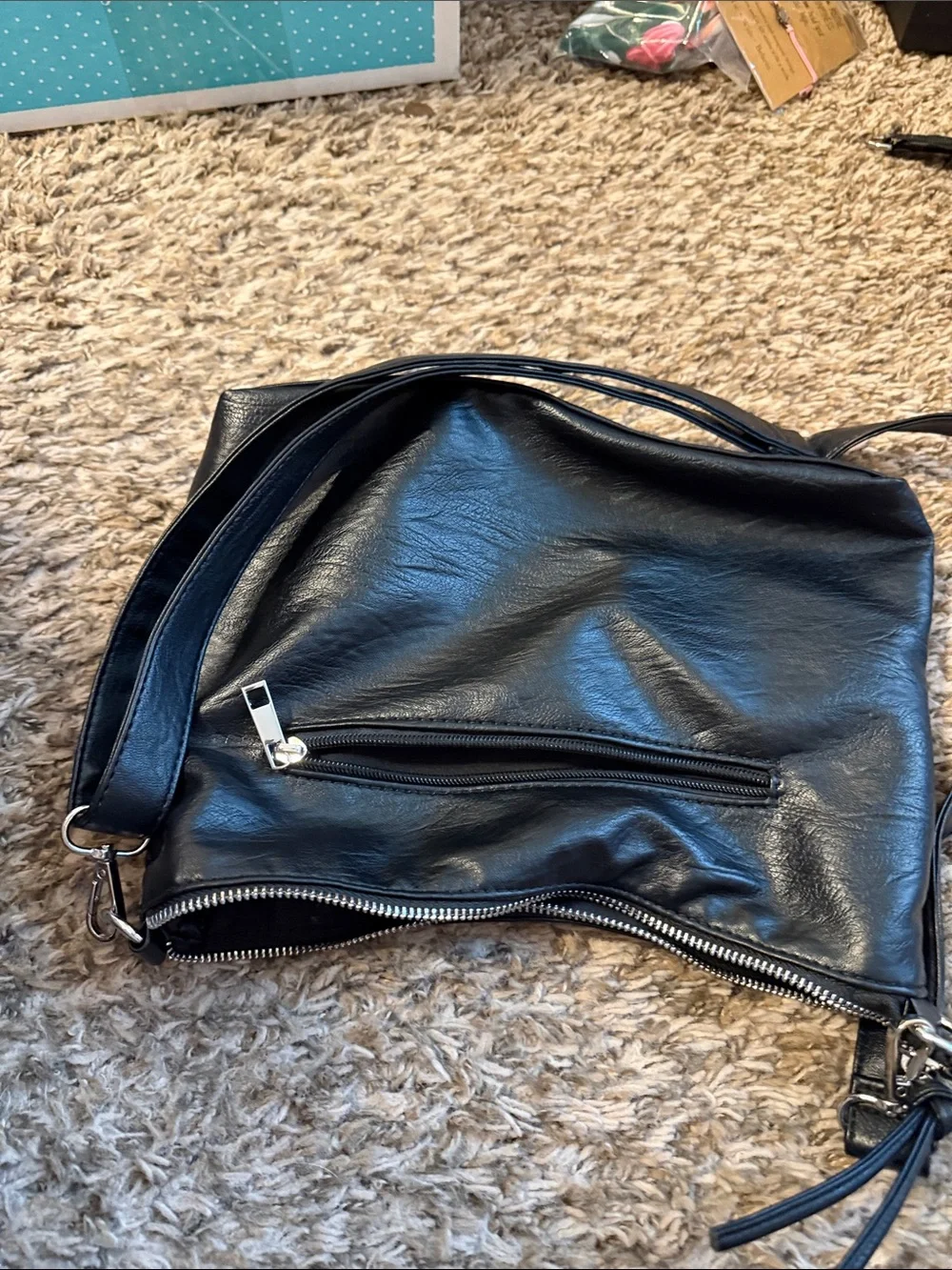 Black hobo bag